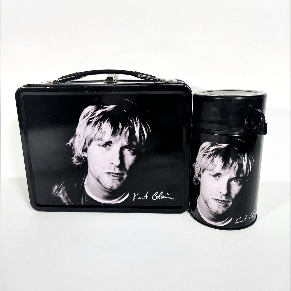 Vintage 2001 NECA Kurt Cobain Collector's Limited Edition Lunch Box With Thermos